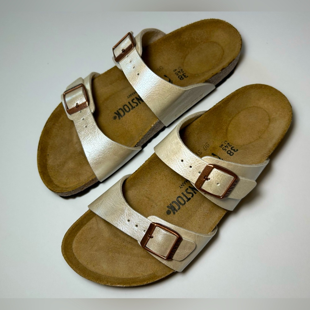 NWT🌷(38) Birkenstock Arizona Gold Sandals